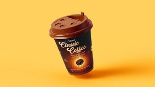 How to Coffee Cup Label Design In Photoshop Cc | Product Label Design | Packaging Design