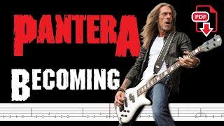 Pantera - Becoming (Bass Tabs | Notation) @ChamisBass  #panterabass #chamisbass