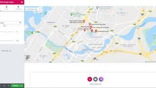 How to update google map location in wordpress theme using elementor