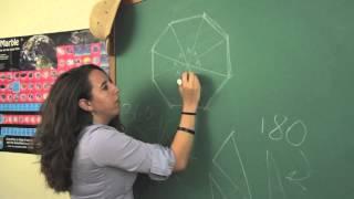 How to Determine the Number of Degrees for the Vertex Angle of a Regular Octagon : Physics & Math