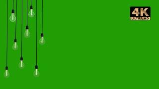 Hanging lights green screen