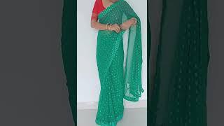 Open Pallu style saree draping tricks #shorts #subscribe #sareetutorial #sareesikhe #tipsandtricks