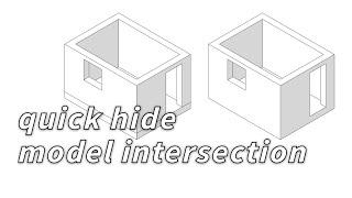 SketchUp quickly hides group model intersection lines