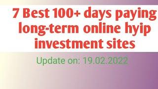 7 100+ days paying long-term online hyip investment site. #hyipsdaily best HYIP reviewer.