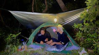 Camping bermalam di pulau terpencil sumatra +Masak lauk makan malam sangat nikmat ️