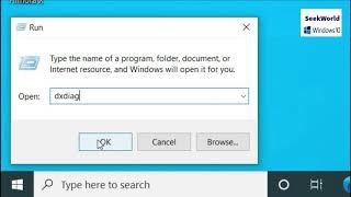 How to check the directX version installed in Windows 10