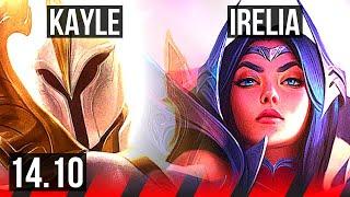 KAYLE vs IRELIA (TOP) | 11 solo kills, 17/2/6, Legendary | KR Master | 14.10