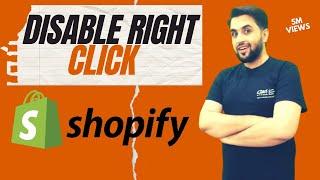 How To Disable Right Click On Shopify Store | Tutorial For Beginners In Urdu/Hindi