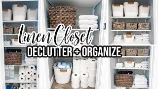 LINEN CLOSET DECLUTTER AND ORGANIZATION | SIMPLE DECLUTTERING & ORGANIZING TIPS