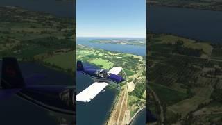 RV-14 flying over Elbe River west of Hamburg, Germany | MSFS