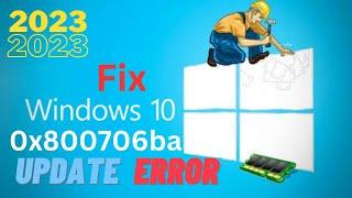 Fix Windows 10 update Error 0x800706ba 2023 | #error #update #windows #paktipsandtricks