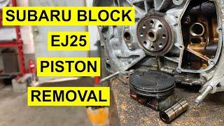 How To Remove Pistons From Subaru Cylinder Block EJ25 - 1989- 2021