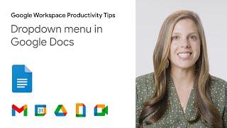 Dropdown menu in Google Docs