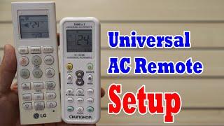 How to Setup LG AC with Chunghop 1000 in 1 Universal AC Remote