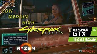 GTX 1650 Super | Cyberpunk 2077  - All Settings  - 2022 - 8GB RAM