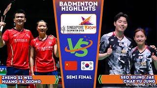 SF - Zheng / Huang (CHN) vs Seo / Chae (KOR) | Singapore Badminton Open 2024