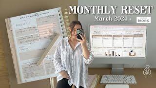 MARCH MONTHLY RESET | budget with me, goal setting + mortgage increase 