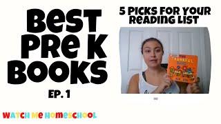 5 PRE K BOOKS FOR YOUR PRE K READING LIST & HOMESCHOOL LIBRARY | Pre K Book Recommendations  Ep. 1