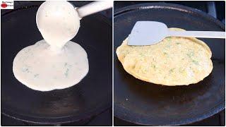 Jowar Flour Garlic Paratha With Liquid Dough - No Rolling - No Kneading Paratha - No Maida/No Wheat