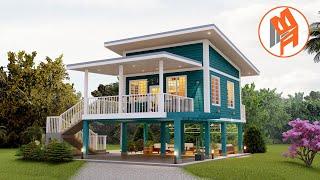 6 x 11 Meters - Cute Beautiful Farm House Design