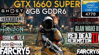 GTX 1660 Super + I7 4770 & 16GB Ram | Test In 10 Games !