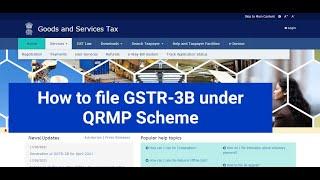 How to file GSTR-3B Quarterly Return | Return Filing under QRMP Scheme | Easy way to File GSTR-3B |