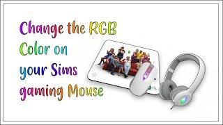 Change the RGB light on The Sims 4 Mouse!