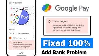 couldn't register google pay 24 hours problem | google pay couldn't register problem | gpay problem