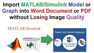 Import MATLAB/Simulink Model or Graph into Word Document or PDF without Losing Image Quality