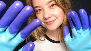 ASMR RELAXING GLOVE SOUNDS! Hand Movements, Face Touching, Latex Gloves, Crinkles, Sticky Sounds