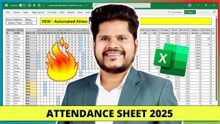 Automated  attendance sheet in excel (download template) | Attendance sheet