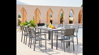 Dubai Outdoor 8 Seat Dining Set from Furniturebox UK