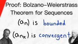 Short Proof of Bolzano-Weierstrass Theorem for Sequences | Real Analysis