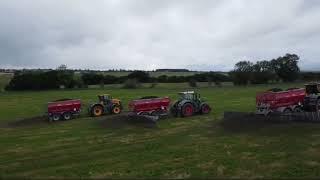 Poetry in Motion! Three in a row AgriSpread AS2000 Series spreading Basalt for UNDO