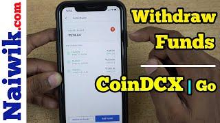 How to Withdraw Funds from CoinDCX Go mobile app to Bank account