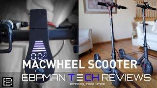 MACWHEEL Electric Scooter Review |18.6 Mile Range | 15.6 MPH