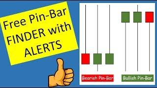 Download this free Pin-bar Finder and Alert indicator today. Works on any MT4 financial instrument.