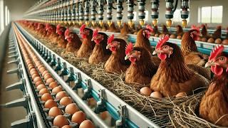 How Chickens Farm Make Million Eggs - Inside Modern Chickens Farm  - Modern Poultry Farm