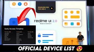 Realme Ui 2.0 Official Device List Launched | Realme Ui 2.0 Launched | Official Roadmap