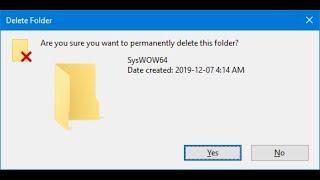 Windows 10 without SysWOW64?