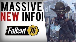 FALLOUT 76 HUGE INFO! Player Factions, Main Story, No Dialogue, Difficulty & More Gameplay Features!