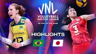  BRA vs.  JPN - Highlights | Week 2 | Women's VNL 2024