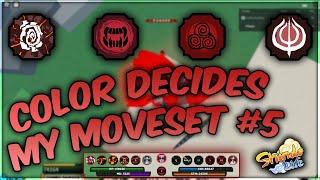 COLOR DECIDES MY MOVESET PART 5 | Shindo Life