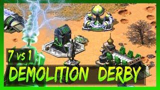Red Alert 2 | Demolition Derby | (7 vs 1 + Superweapons)
