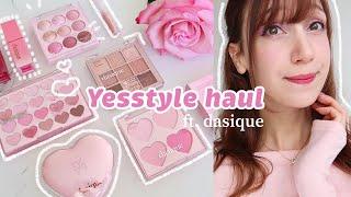 K-BEAUTY HAUL Unboxing viral DASIQUE eyeshadow palettes, lip products & more from yesstyle!