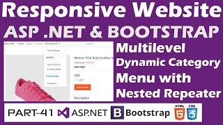 Responsive Website-ASP.NET&Bootstrap-Part 41-Online Shopping Site - Multilevel Dynamic Menu