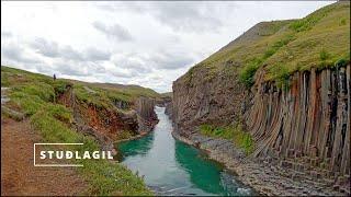 Studlagil Iceland | Stunning Running views | virtual POV Treadmill Run | 1 hour | 4K