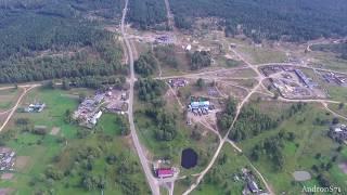 Полёт над посёлком Зеленогорск. Республика Марий Эл. квадрокоптер DJI Phantom 3 standart