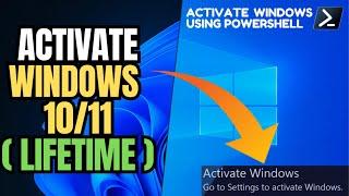 Activate Windows & Microsoft Office in Minutes | Fastest PowerShell Method (2024 Tutorial)