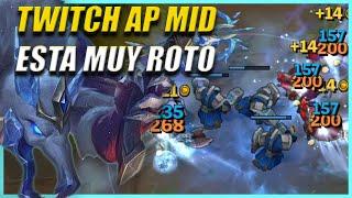 BUILD de TWITCH AP en MID con LLUVIA de CUCHILLAS ⏩NO PARAS de hacer ROAMING por TODO EL MAPA